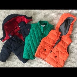 Mix lot of jackets Polo, Janie and Jack and Gap